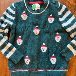 Mini Boden Santa Holiday Sweater